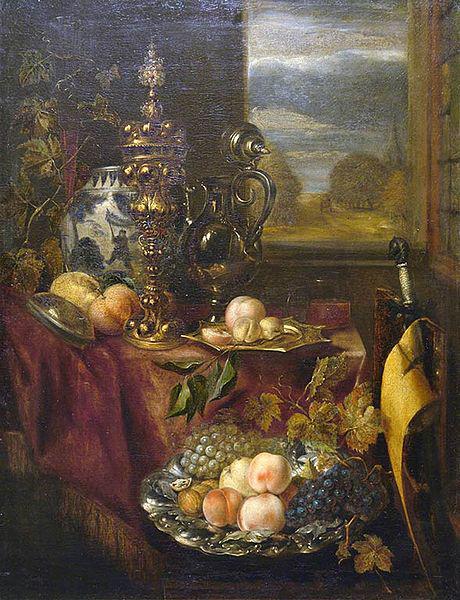 Abraham van Beijeren Abraham van Beijeren. Fruits (17th century). Kaluga Art Museum. oil painting image